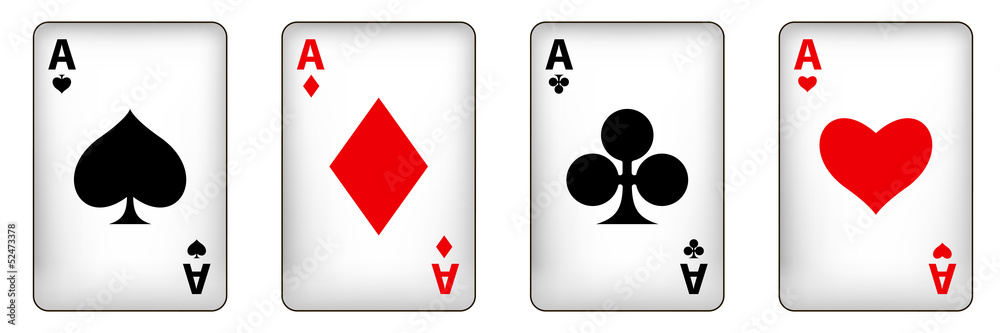 playing cards. 10eps vector mesh illustration