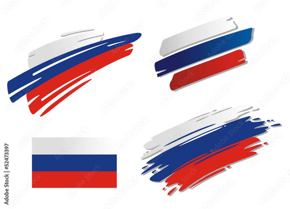 Brush Flags Russia