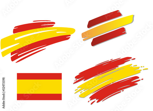 Brush Flags Spain photo