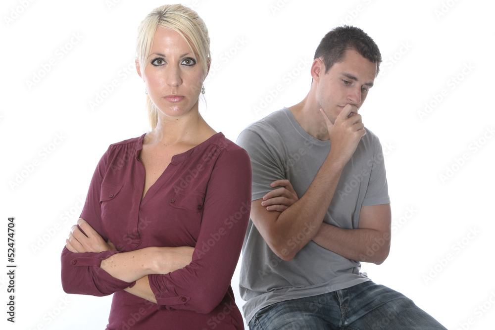 Young Couple Suffering Domestic Violence Young Couple Suffering Domestic Violence
