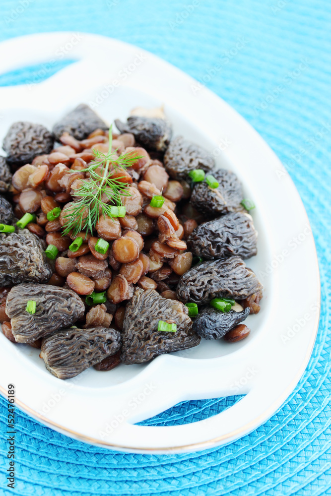 Lentil stew with morel Lentil stew with morel