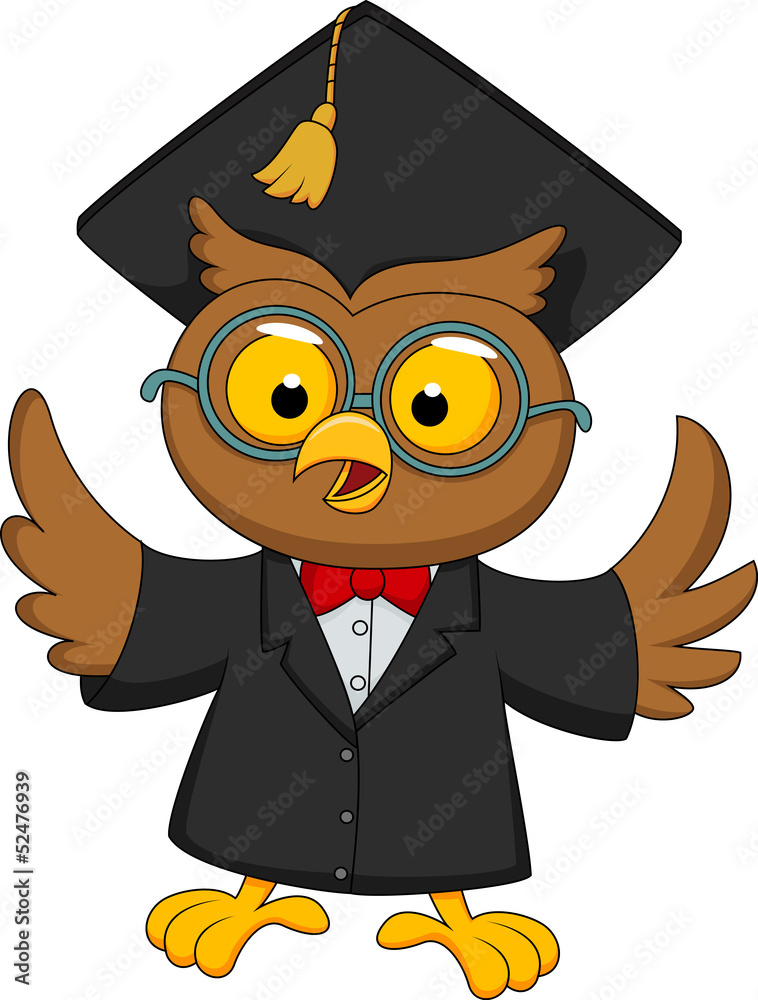 Fototapeta premium Illustration of wise owl