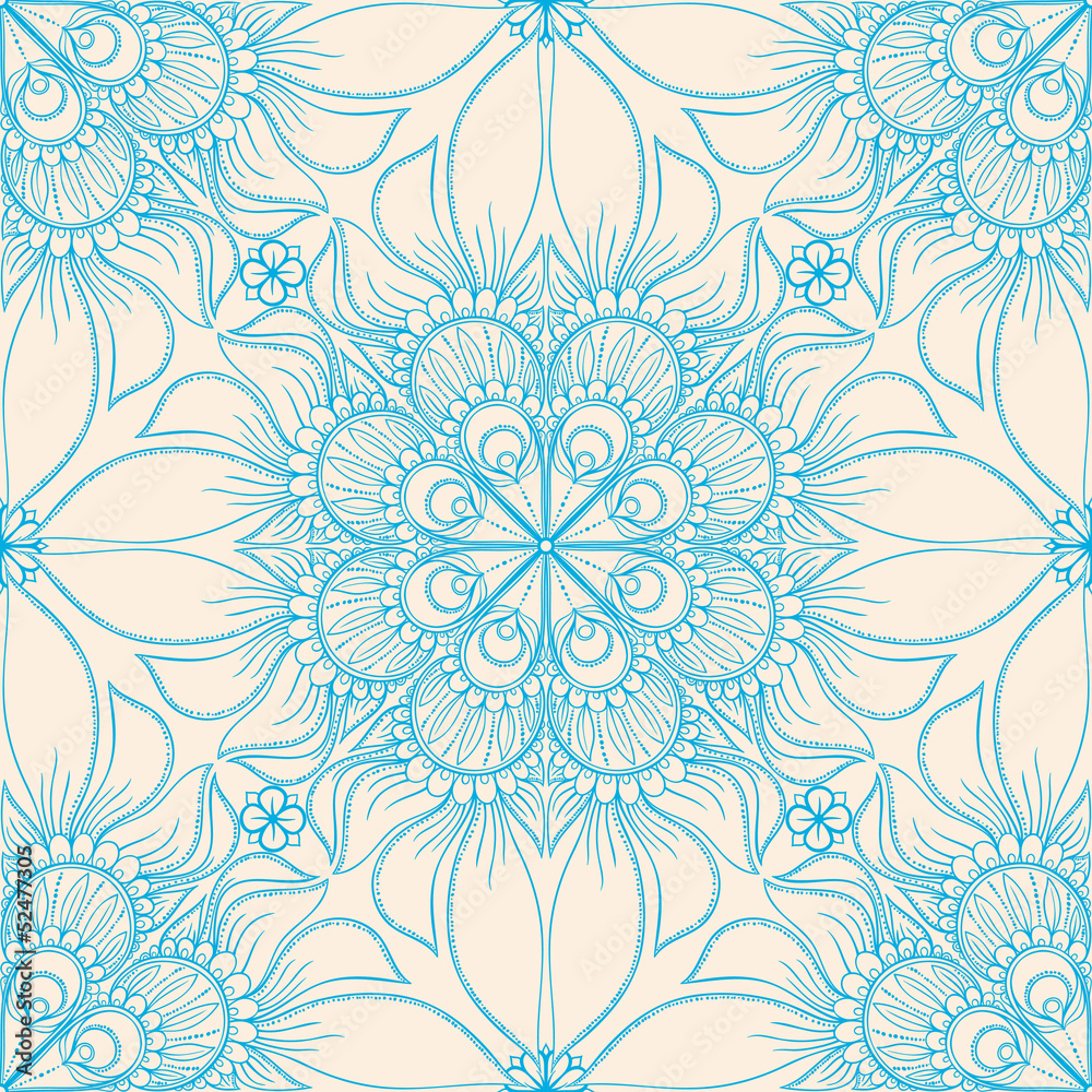 blue pattern with flowers blue pattern with flowers