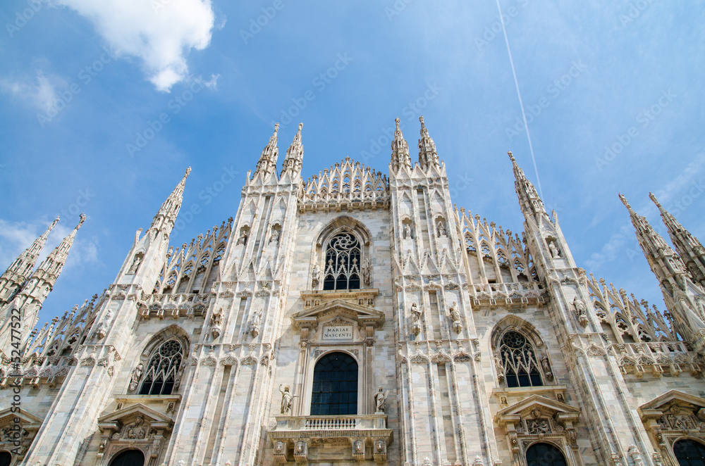 Fototapeta premium Duomo di Milano in Milan, Italy