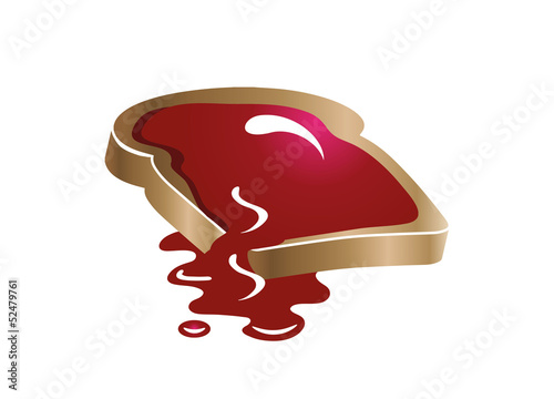 Brot mit Marmelade