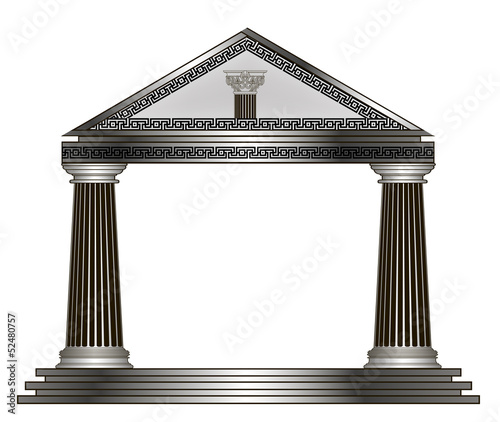 greek temple. eps10 vector illustration