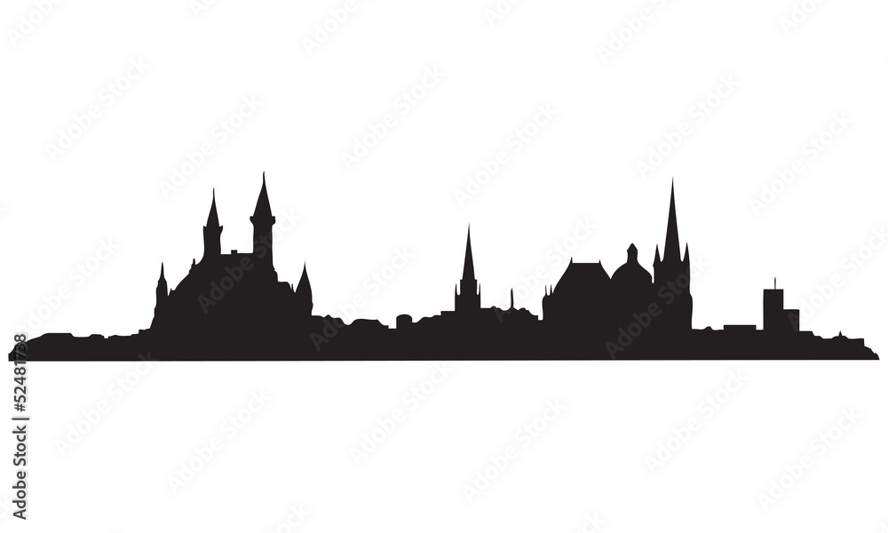 Naklejka premium Aachen Skyline