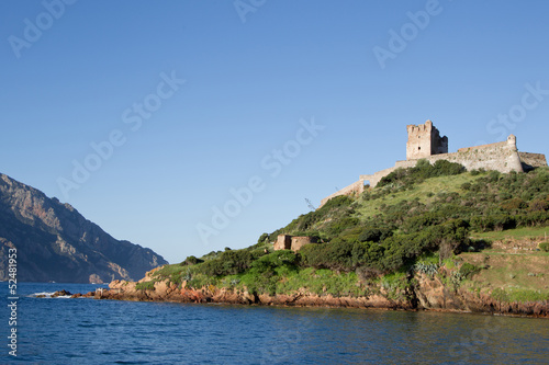 Burgruine in Girolata auf Korsika