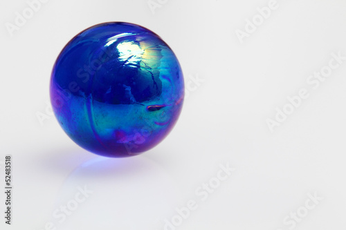 Blue glass ball