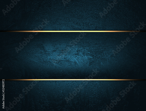 Fényképezés Blue background with blue stripe. The layout for the design