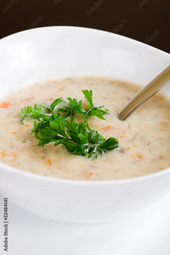 Creamy vegetables and mushroom soup Creamy vegetables and mushroom soup