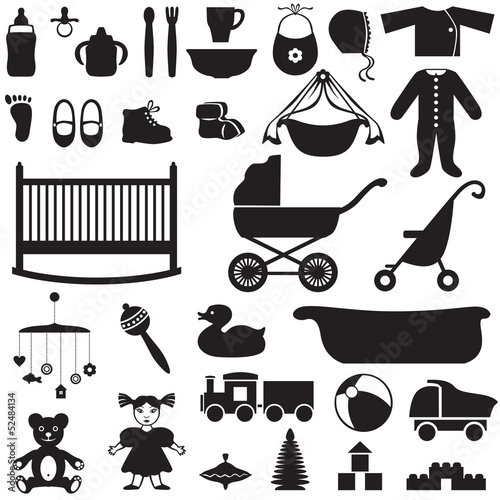 Set of children's things