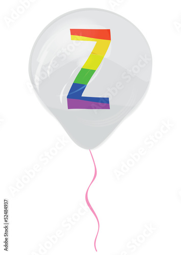Gay flag alphabet - Z