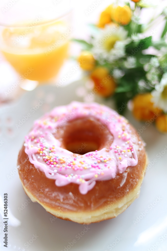 homemade decorated strawberry chocolate donut homemade decorated strawberry chocolate donut