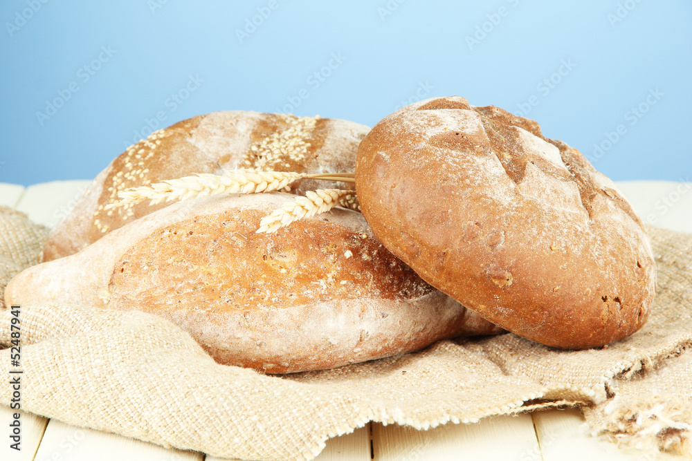 Composition with bread and sackcloth
