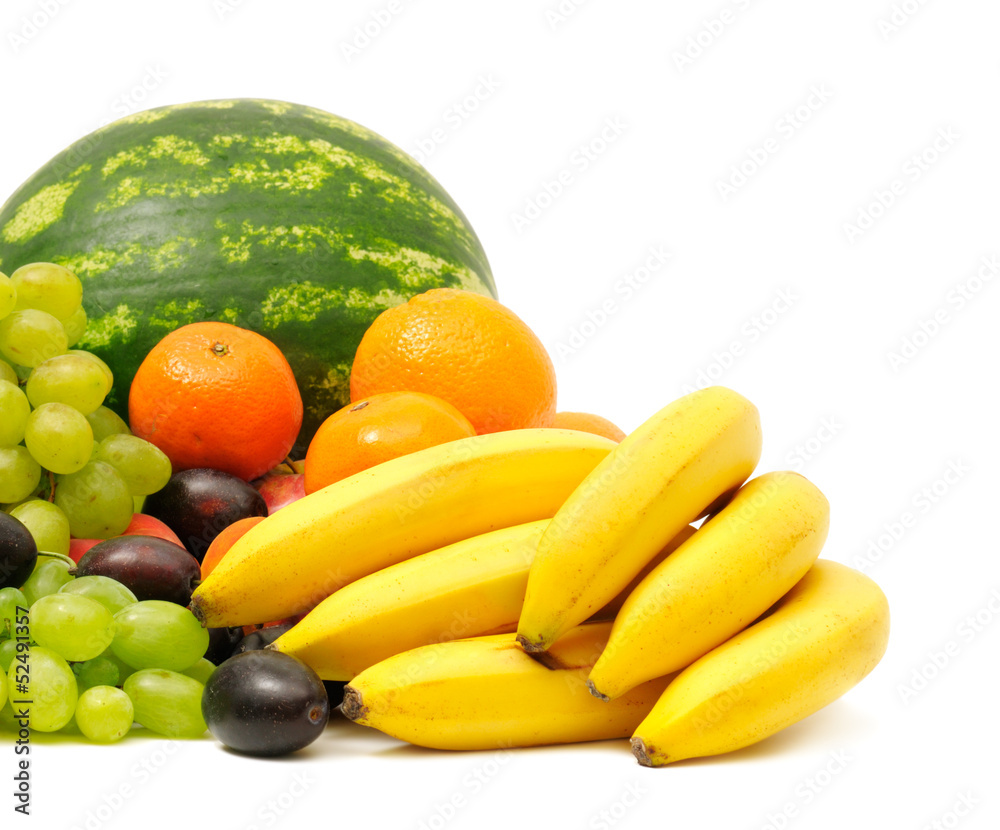 fruits and vegetables isolated on white background fruits and vegetables isolated on white background