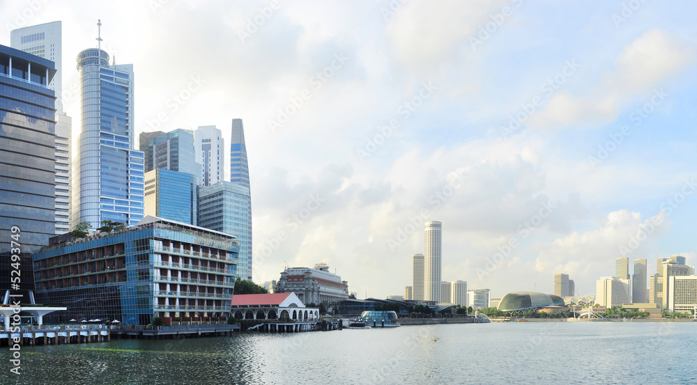 Naklejka premium Singapore quayside
