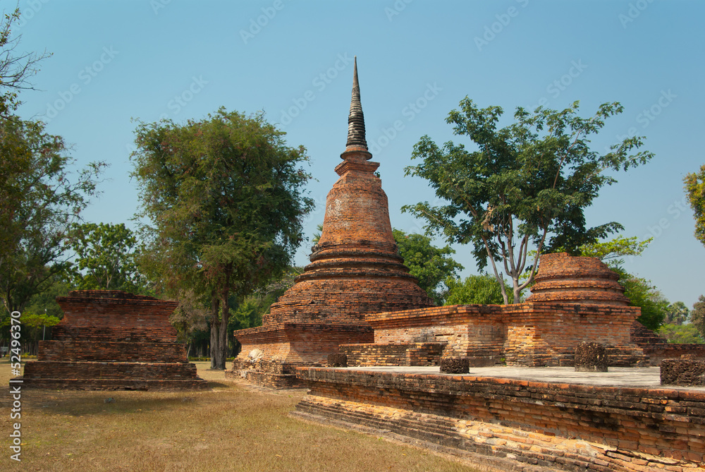 Fototapeta premium Ruins of buddhist temple