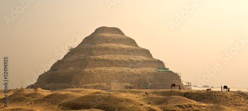 Schilderij op canvas The Step Pyramid of Djoser in Egypt, famous, landmark