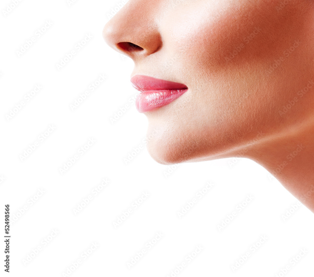 Obraz premium Beautiful female lips