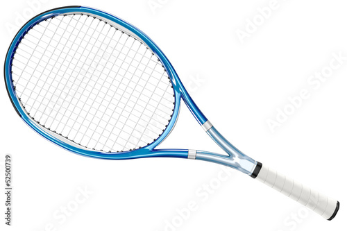 Fotografie, Obraz Tennis Racket Blue
