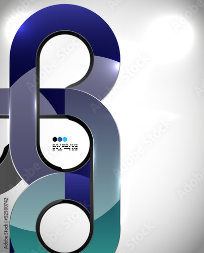 Aabstract swirl techno shape design