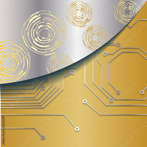 technology abstract background - vector illustration