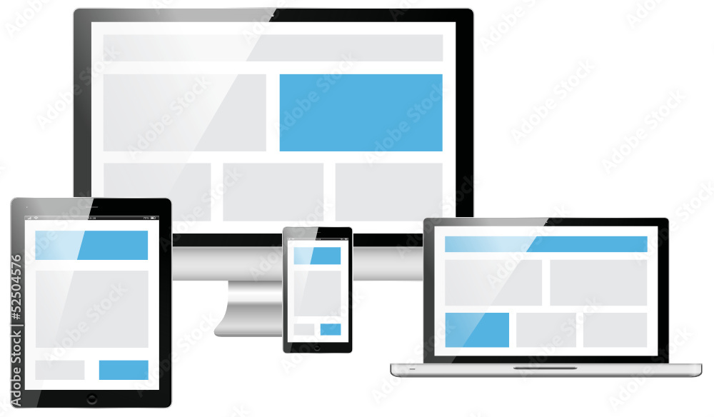 responsive web design electronic devices vector responsive web design electronic devices vector