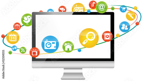social media marketing computer pc