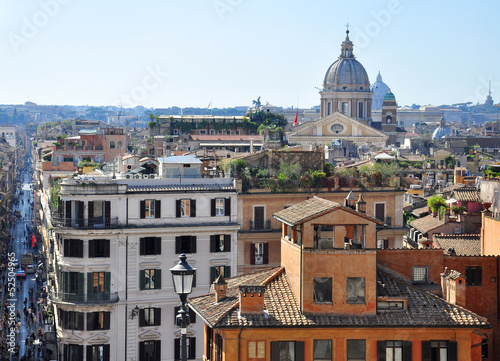 View on Spain square in Rome