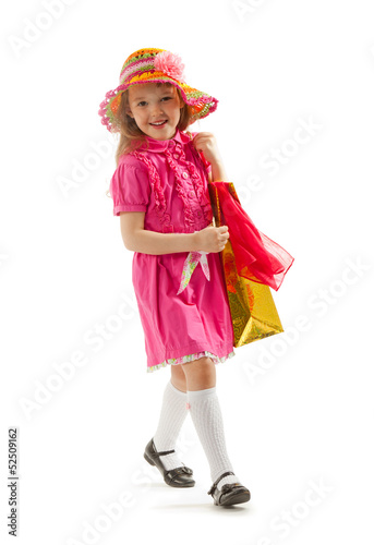 Little girl with shopping bags © Vladimir Melnikov