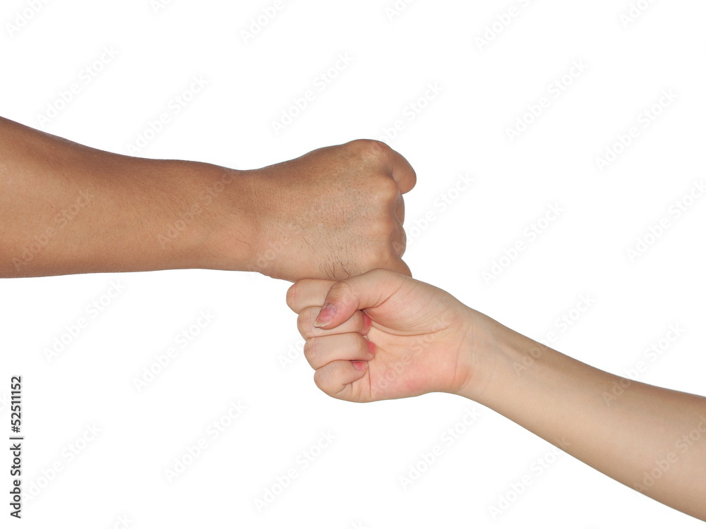 fist bump isolated on white background fist bump isolated on white background
