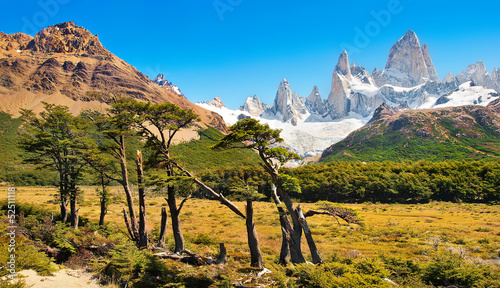 Beautiful landscape with Mt Fitz Roy in Patagonia, South America photo