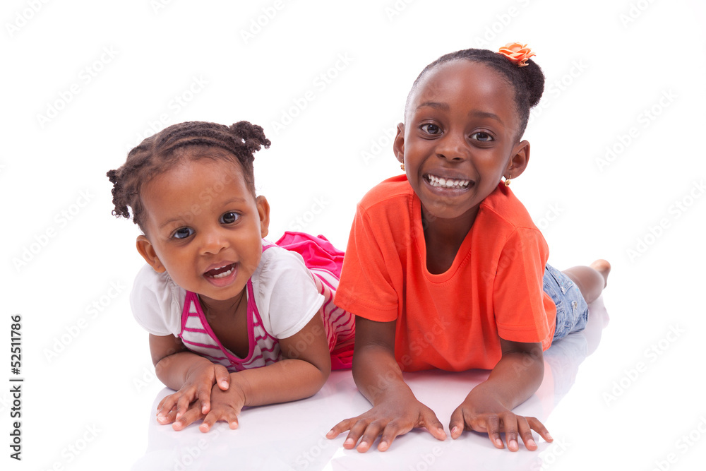 Cute little african american girl - Black children Cute little african american girl - Black children