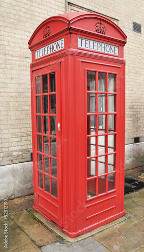 Red Telephone Box  London  UK.