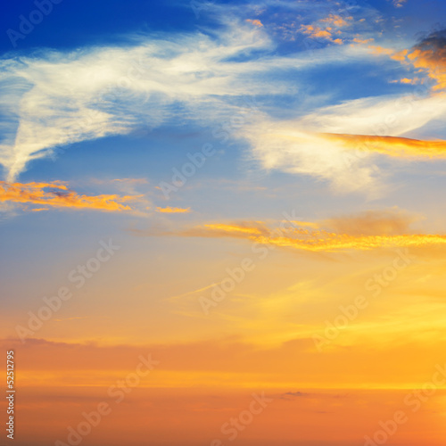 beautiful sunrise in the clouds © alinamd