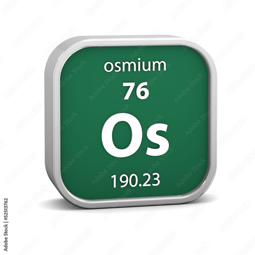 Osmium material sign Osmium material sign