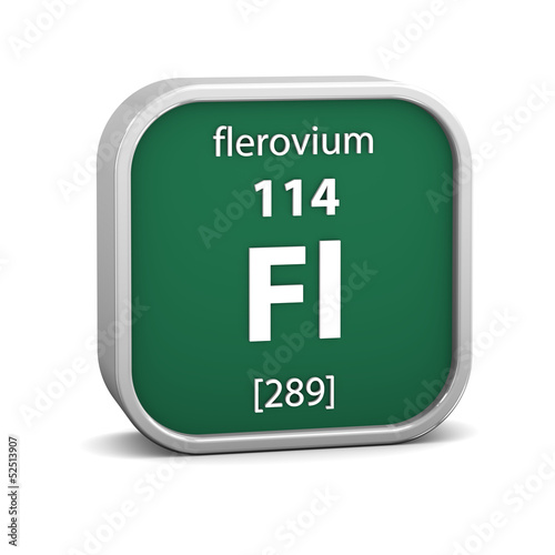 Flerovium material sign