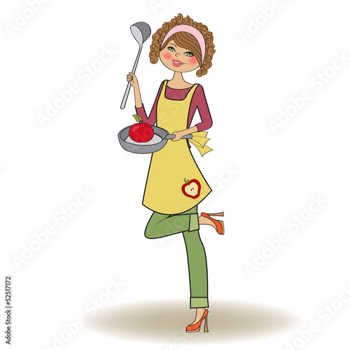 woman cooking