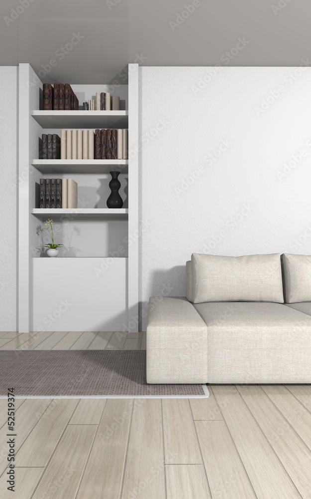 Fototapeta premium modern living room - interior architecture