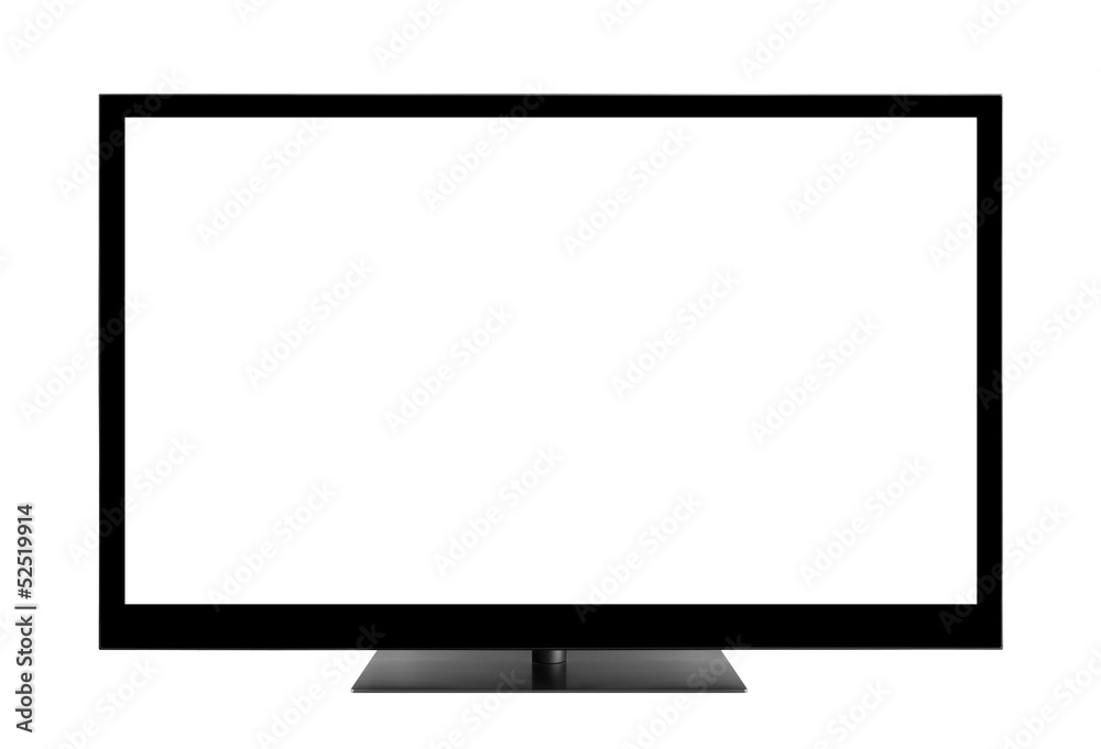 Blank TV screen with clipping path Blank TV screen with clipping path