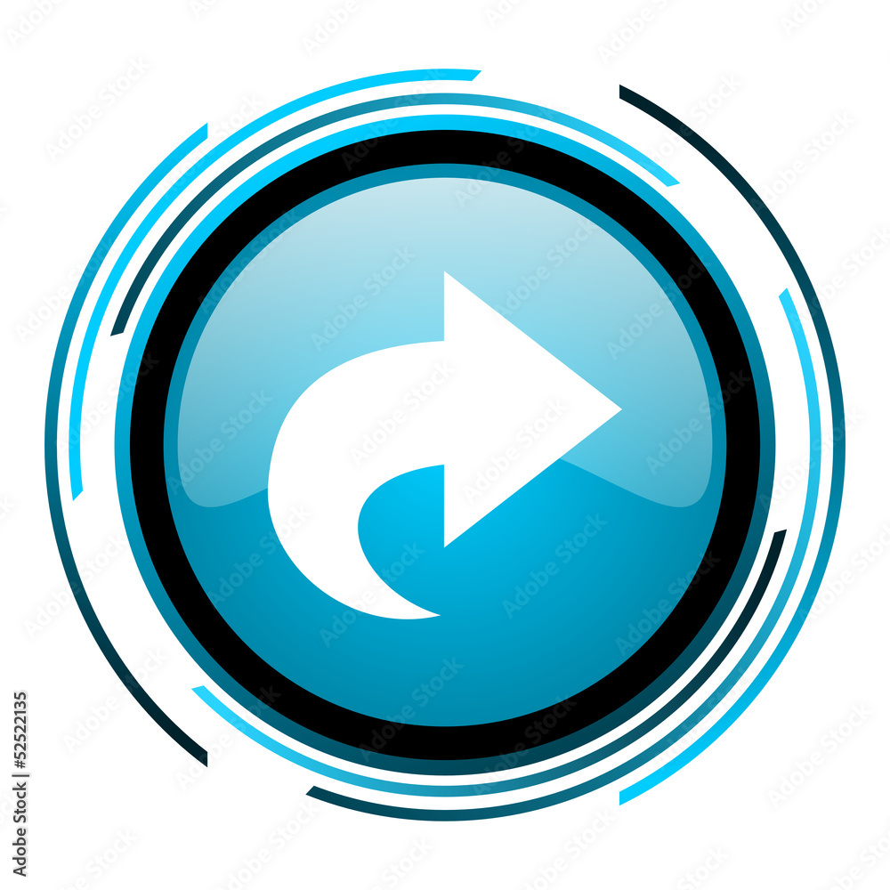 next blue circle glossy icon next blue circle glossy icon