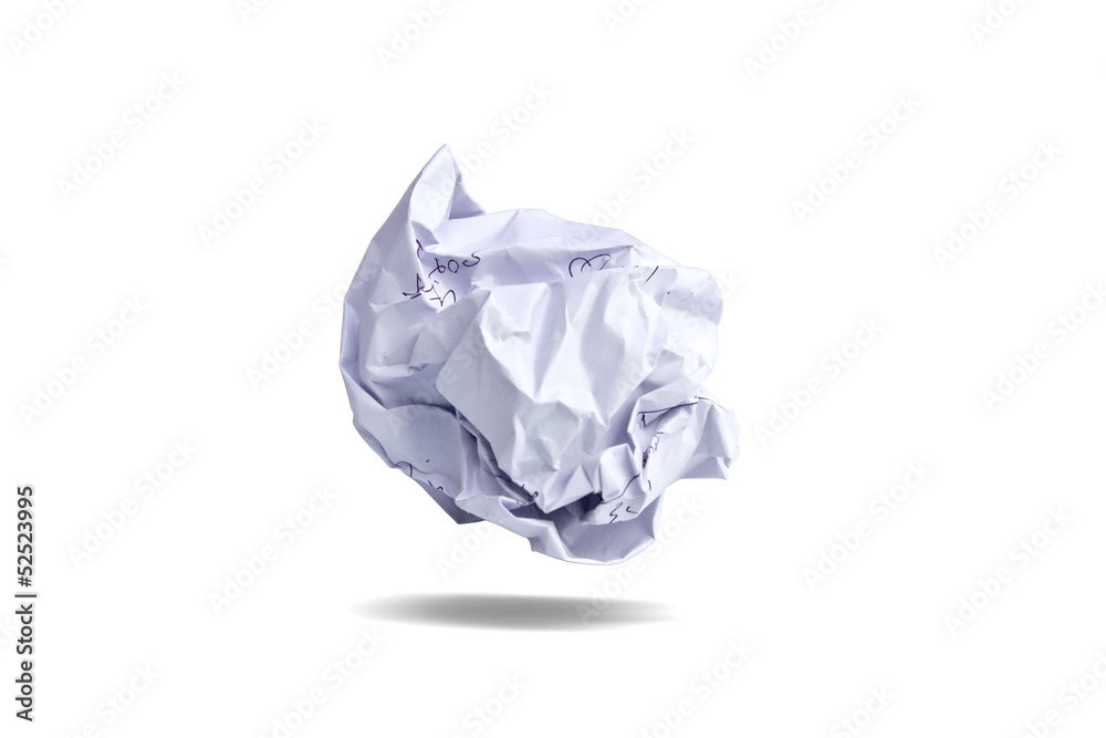 Paper being crumpled.