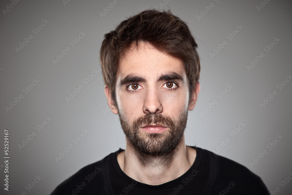Portrait of a normal boy isolated Portrait of a normal boy isolated