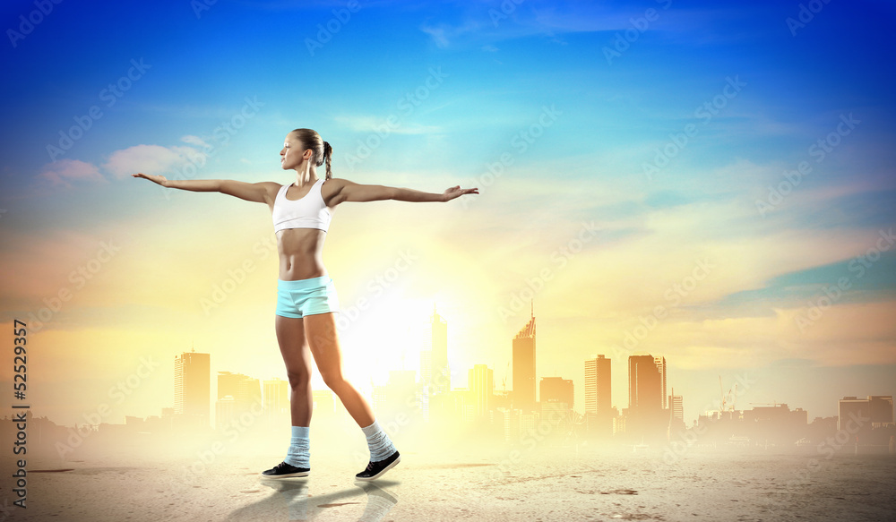 Fototapeta premium Sport young woman