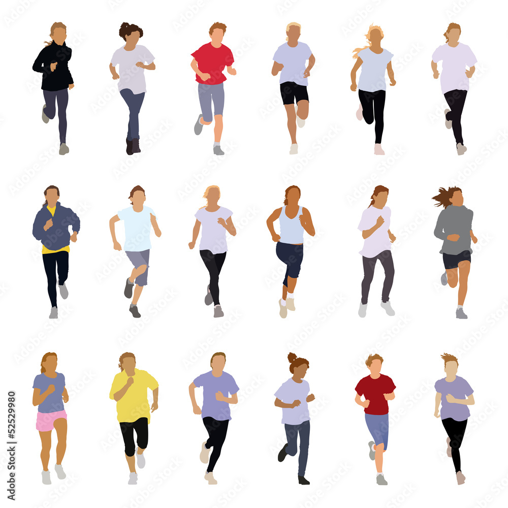 Running people Running people