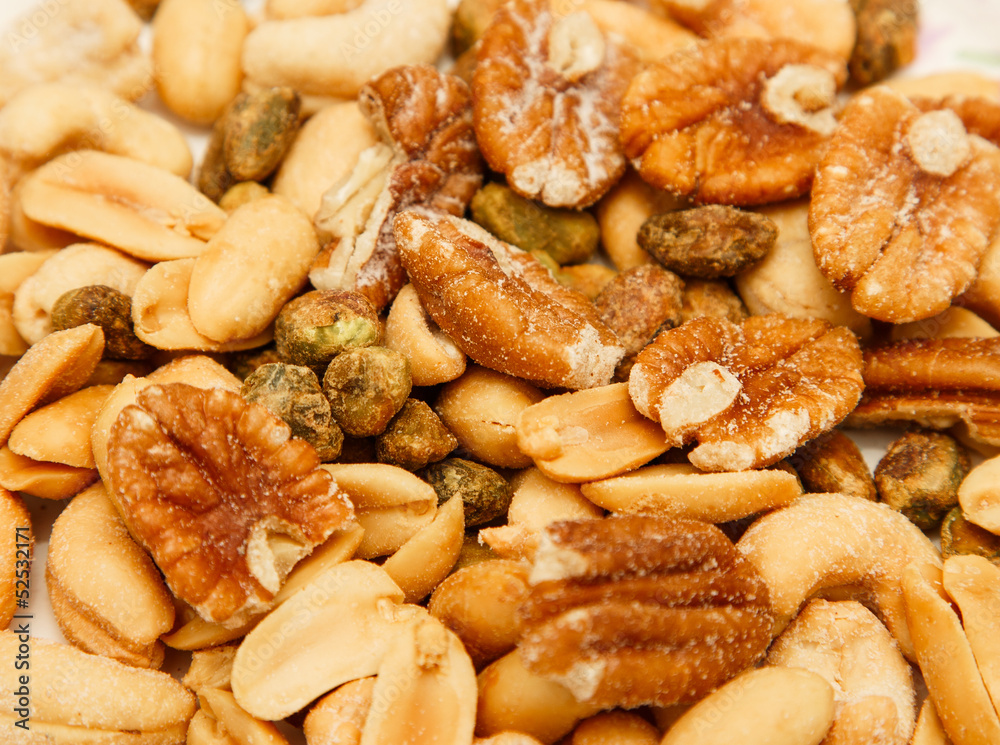 Pecans Peanuts Pistachios and Cashews