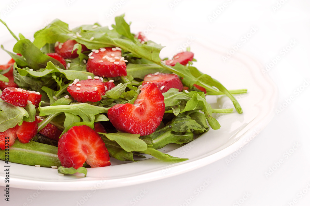 salad with strawberry salad with strawberry