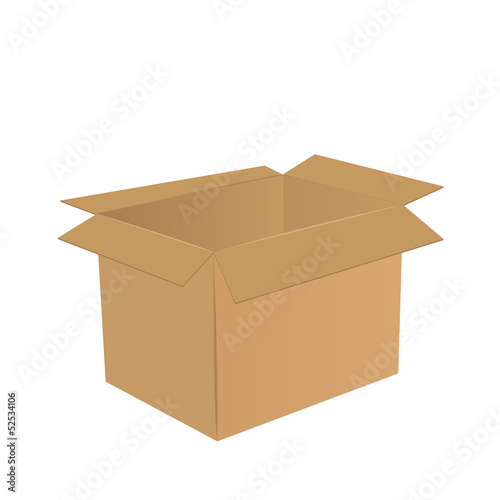 Empty cardboard box