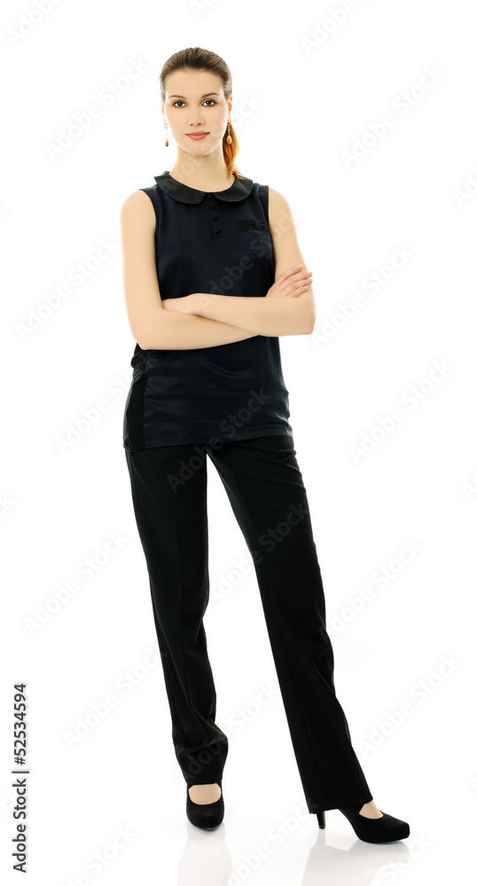 businesswoman on white businesswoman on white